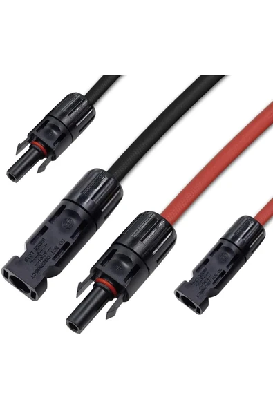 Solar Kablo 6 Mm2 Kırmızı-siyah 5+5 Toplam 10 Metre- 2 Set Mc4 Konnektörlü - Aynı Gün Kargoda - Resim 4