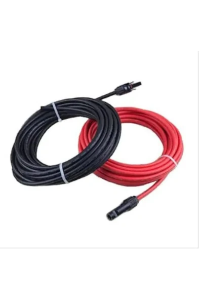 MC4 KONNEKTÖRLÜ 10 METRE (5S+5K) 4MM2 SOLAR KABLO SETİ VE 1 SET KABLOSUZ 2'Lİ KONNEKTÖR - Resim 2