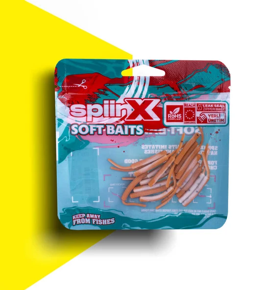 SPIINX BABY FISH SİLİKON 4.5CM 18P MILKY TAN - 3