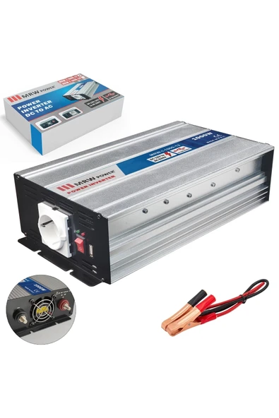 İnverter Modifiye Sinüs 12v 1000w Mervesan Mrw-ı-1000-12 ürün görseli