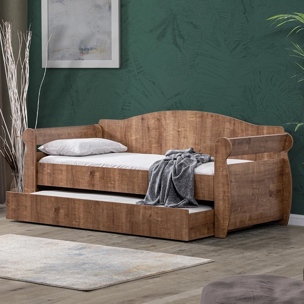 Yavrulu Karyola, Taht Yavrulu Yatak - Ceviz 1 Adet Comfort Yatak - 6