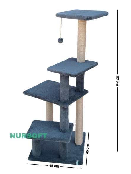 Nursoft Premium Tırmalama Tahtası Çok Katlı Uzun Büyük Boy Kedi Koltuk Tırmalama Koruyucu - Resim 6
