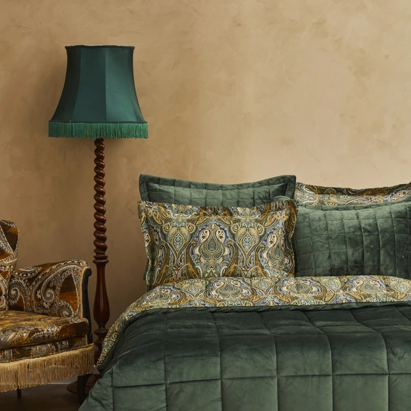 Karaca Home Shrerrie Çift Kişilik Luxury Comfort Set Yeşil ürün görseli