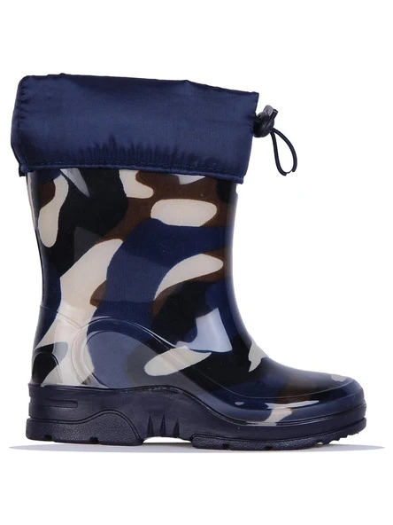 Arısan Su Geçirmez Kaydırmaz Taban Erkek Kız Unisex Kürklü Çocuk Yağmur Çizmesi Kar Botu AI100 - Resim 5