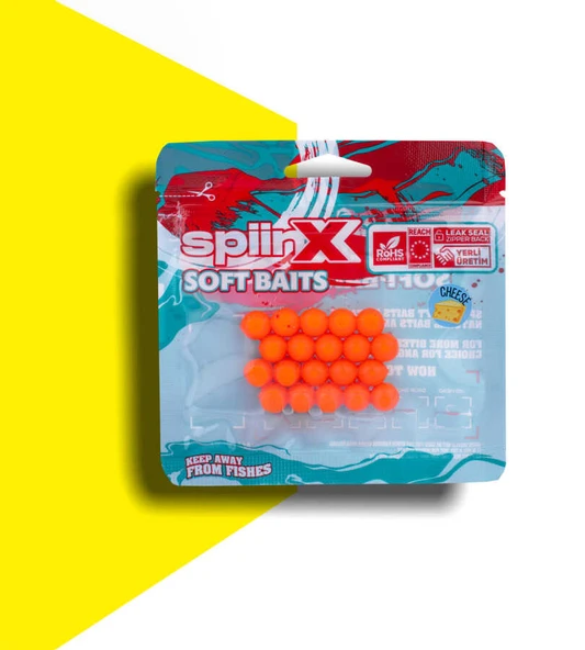 SPIINX BALIK YUMURTASI 10MM 20P PEYNİR UV ORANGE - 2