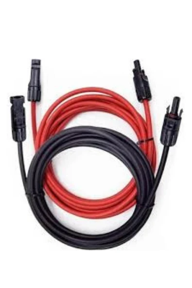 Solar Kablo Kırmızı Siyah(6m-6m)MC4 Konnektörlü ürün görseli