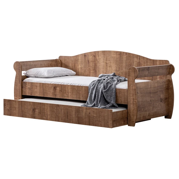Yavrulu Karyola, Taht Yavrulu Yatak - Ceviz 1 Adet Comfort Yatak - 3
