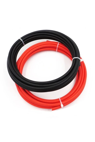Solar Kablo (30m+30m) 6mm Güneş Paneli Kablo Seti Siyah Kırmızı ürün görseli