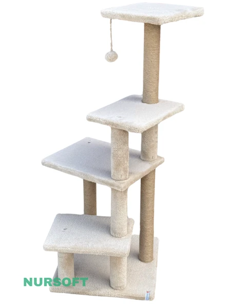 Nursoft Premium Tırmalama Tahtası Çok Katlı Uzun Büyük Boy Kedi Koltuk Tırmalama Koruyucu - Resim 4