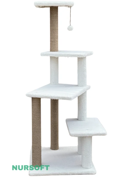 Nursoft Premium Tırmalama Tahtası Çok Katlı Uzun Büyük Boy Kedi Koltuk Tırmalama Koruyucu - Resim 3