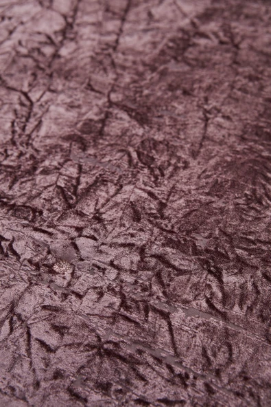 Nelda Çift Kişilik Kadife Yatak Örtüsü Gül Kurusu - Resim 10