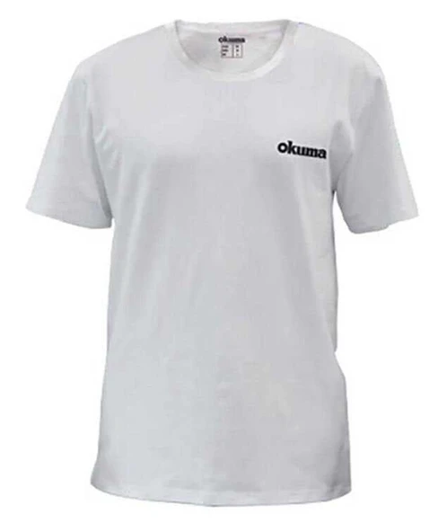 Okuma White Motif Cotton Short Sleeve Shirt  L ürün görseli