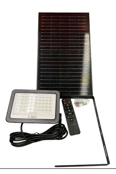 CT-4649 Solar Led 200W Platinium 6400K Beyaz Işık Kumandalı Projektör Güneş Enerjili - Resim 3