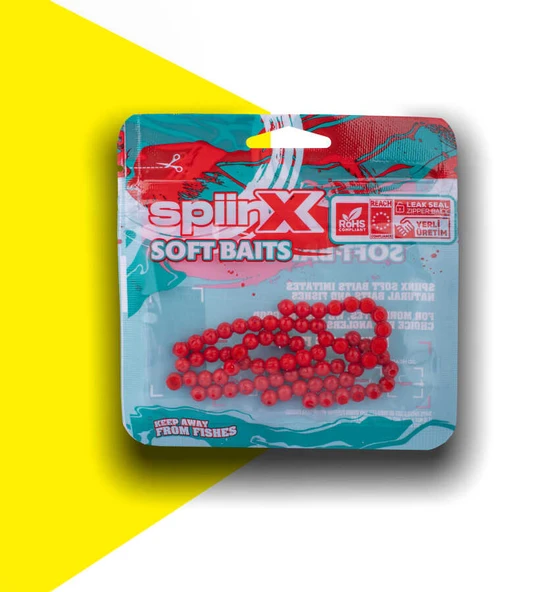 SPIINX BALIK YUMURTASI 6MM 70P HOT RED - 3