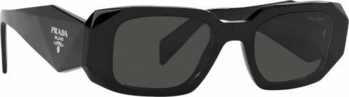 Prada SPR 17W 1AB5S0 Black-Dark Grey Kadın Güneş Gözlüğü - Resim 2