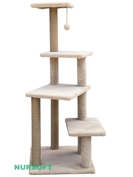 Nursoft Premium Tırmalama Tahtası Çok Katlı Uzun Büyük Boy Kedi Koltuk Tırmalama Koruyucu - Resim 3