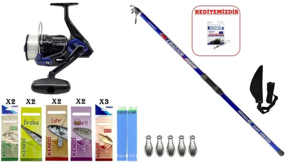 Remixon Strong 4.20m 100-250gr & Okuma Fin Chaser Blue 6000 SURF SETİ ürün görseli