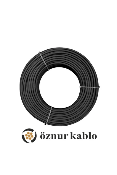 15 Metre Öznur 6 MM Solar Kablo H1Z2Z2-K Siyah (FOTOVOLTAİK) ürün görseli