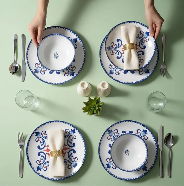 Güral Porselen Atina 24 Parça Yemek Takımı 8621 - 2