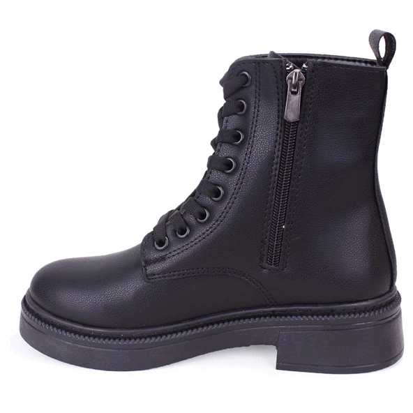 Dagoster DZA07-127582 Siyah Günlük Düz Topuk Kadın Bot - 3