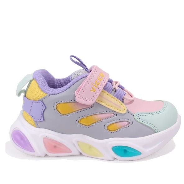 Vicco Lamb 346P25K227 Gümüş Ortopedik  Günlük Kız Çocuk Spor Ayakkabı - Resim 2