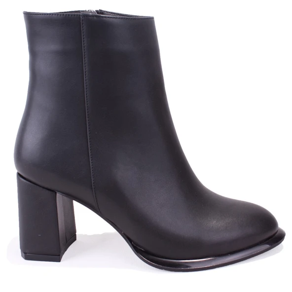 Dagoster DZA07-811501 Siyah Klasik Topuklu Kadın Bot - 2