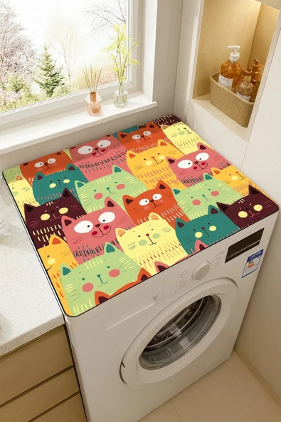 Valerine Life Çamaşır ve Kurutma Makinesi Üstü Düzenleyici Matı Örtüsü Kaymaz Sıvı Geçirmez 27CMD251015 ürün görseli