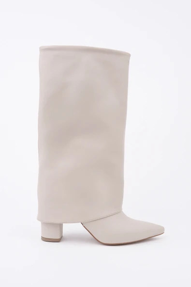Muggo REBECA Sivri Burun Kalın Topuklu Kadın Çizme - 10