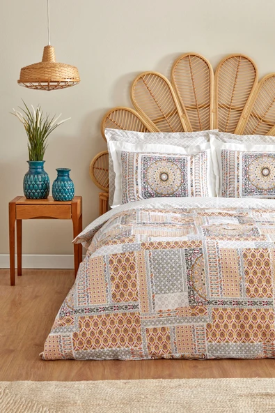 Lanita %100 Pamuk Çift Kişilik Nevresim Takımı Pembe - Resim 5