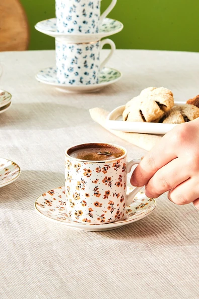 Suna 6 Kişilik Kahve Fincanı 90 ml - Resim 11