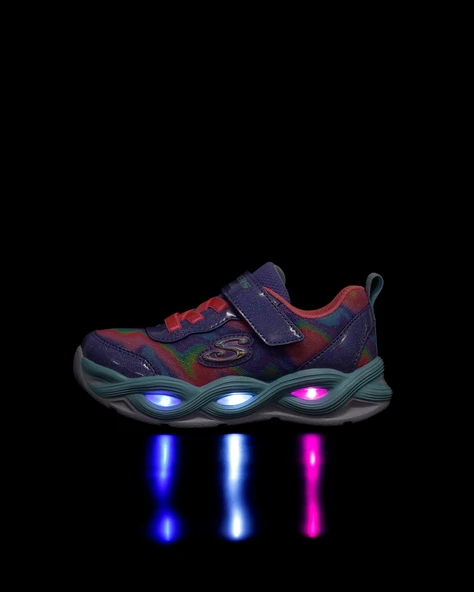 Kız Çocuk Mavi Işıklı Spor Ayakkabı 03716N PWMT - Resim 5