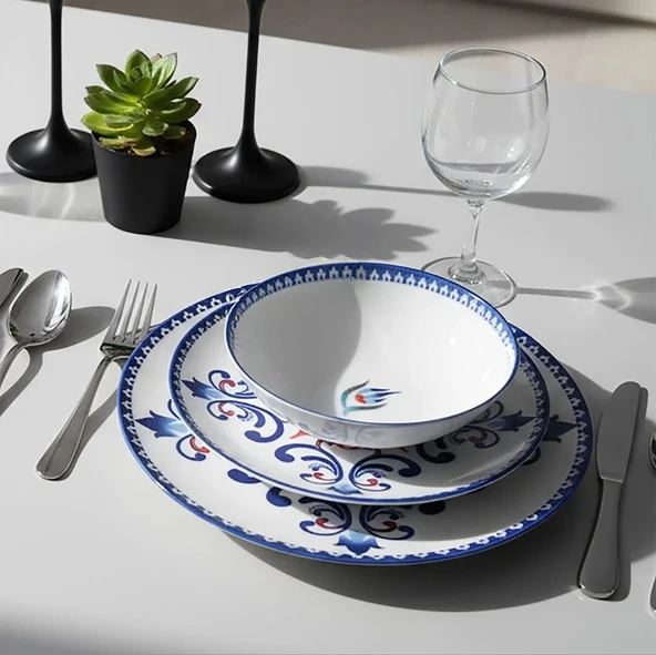 Güral Porselen Atina 24 Parça Yemek Takımı 8621 - 7