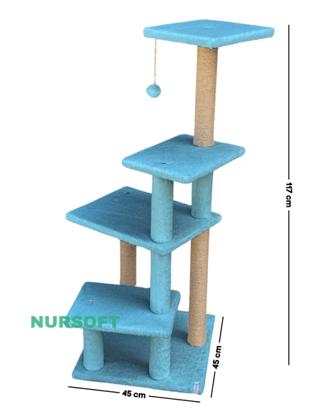 Nursoft Premium Tırmalama Tahtası Çok Katlı Uzun Büyük Boy Kedi Koltuk Tırmalama Koruyucu - Resim 6