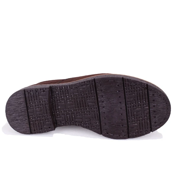 Dagoster DZA07-1236028 Kahve Süet Günlük Düz Topuk Deri Kadın Bot - 4