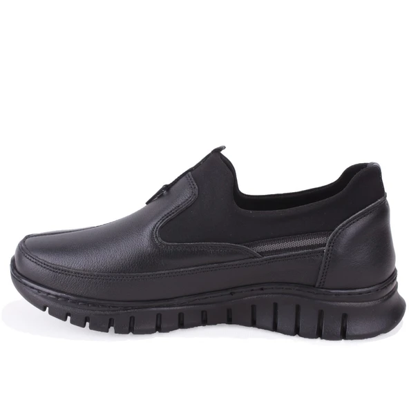 Dagoster DZA07-122044654 Siyah Ortopedik Günlük  Deri Kadın Ayakkabı - Resim 3