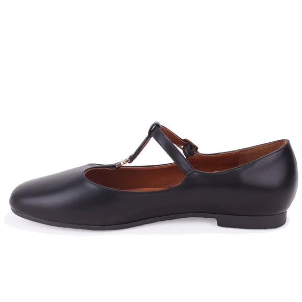 Dagoster DZA07-108526452 Siyah Günlük Babet Kadın Ayakkabı - 3