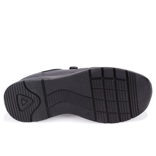 Dagoster DZA07-1309045 Siyah Ortopedik Günlük Deri Kadın Ayakkabı - Resim 4