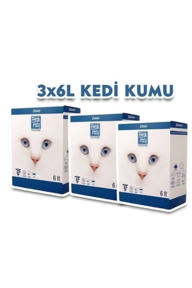 Fresh Paty Clinic Kedi Kumu 6 Lt*3 Adet ürün görseli