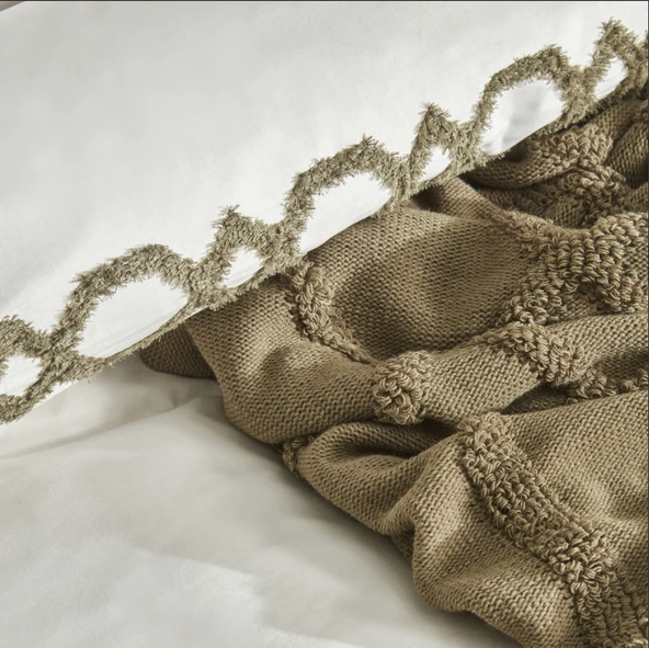 Karaca Home Julia Nevresim Battaniye Takımı Haki - Resim 7