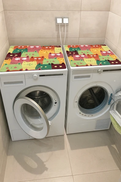 Valerine Life Çamaşır ve Kurutma Makinesi Üstü Düzenleyici Matı Örtüsü Kaymaz Sıvı Geçirmez 27CMD251015 - Resim 2