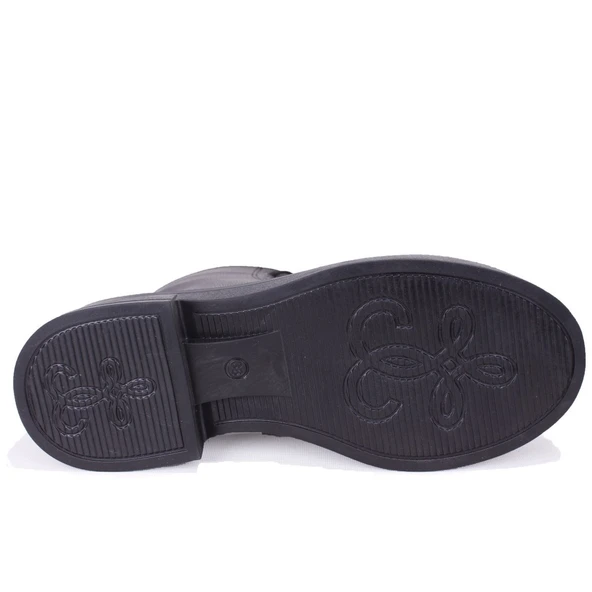 Dagoster DZA07-127582 Siyah Günlük Düz Topuk Kadın Bot - 4