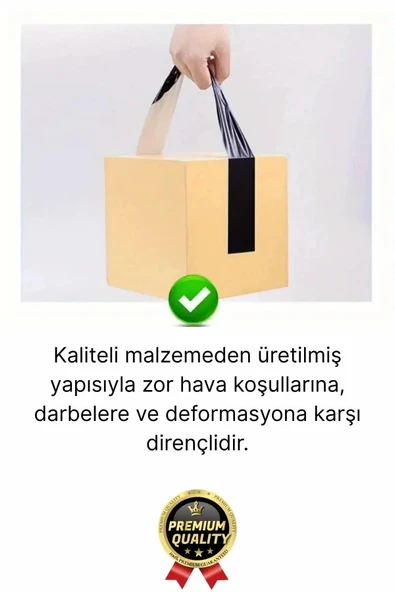 5 Adet Ekstra Güçlü Dayanıklı Su Geçirmez Sızdırmaz Yalıtım İzolasyon Siyah Tamir Bandı 10 Mt 48 Mm - 3