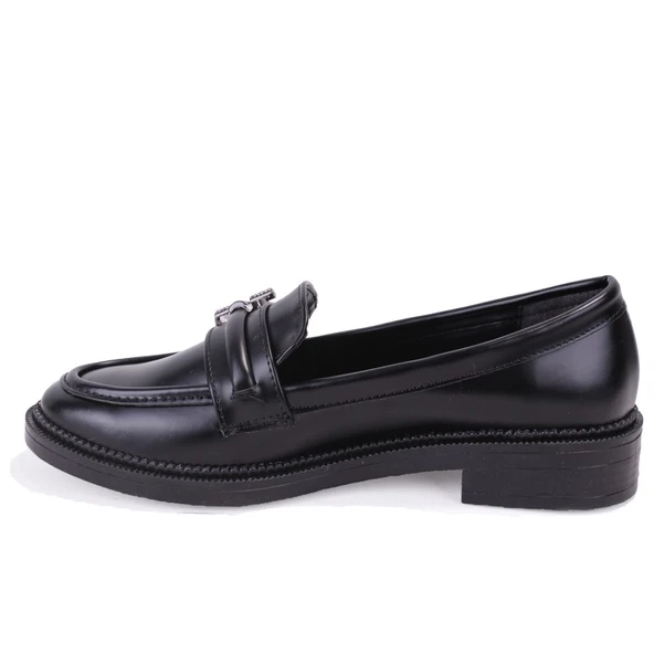 Dagoster DZA07-863705 Siyah Günlük Loafer Kadın Ayakkabı - 3
