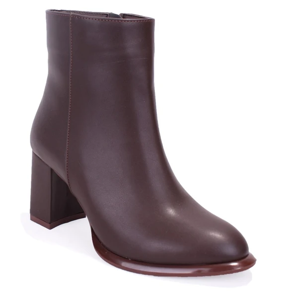 Dagoster DZA07-811501 Kahve Klasik Topuklu Kadın Bot