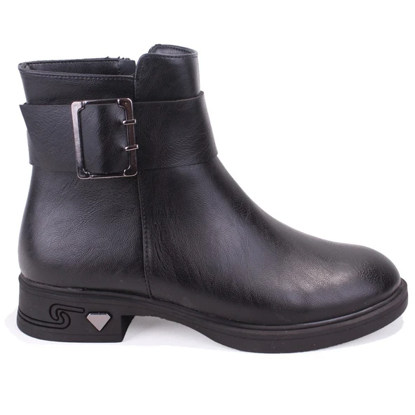 Dagoster DZA07-1004V042 Siyah Günlük Düz Topuk Kadın Bot - 2