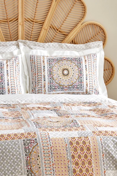 Lanita %100 Pamuk Çift Kişilik Nevresim Takımı Pembe - Resim 8