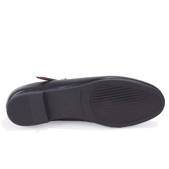 Dagoster DZA07-108526452 Siyah Günlük Babet Kadın Ayakkabı - 4