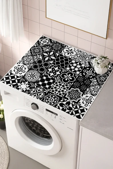 Valerine Life Çamaşır ve Kurutma Makinesi Üstü Düzenleyici Matı Örtüsü Kaymaz Sıvı Geçirmez 27CMD251017 - Resim 2