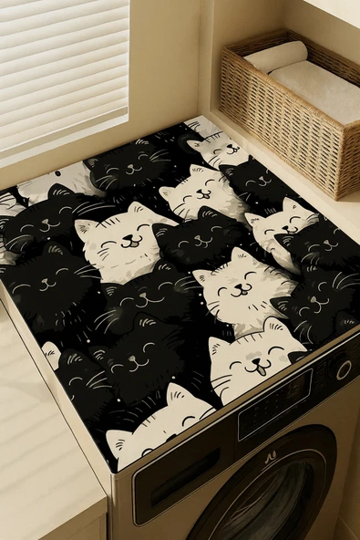 Valerine Life Çamaşır ve Kurutma Makinesi Üstü Düzenleyici Matı Örtüsü Kaymaz Sıvı Geçirmez 27CMD251016 ürün görseli