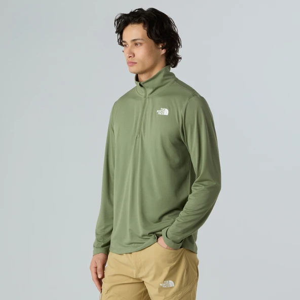 The North Face Erkek 24/7 1/4 Fermuarlı Uzun Kollu Sporcu Tişört NF0A8949BO91 - Resim 3
